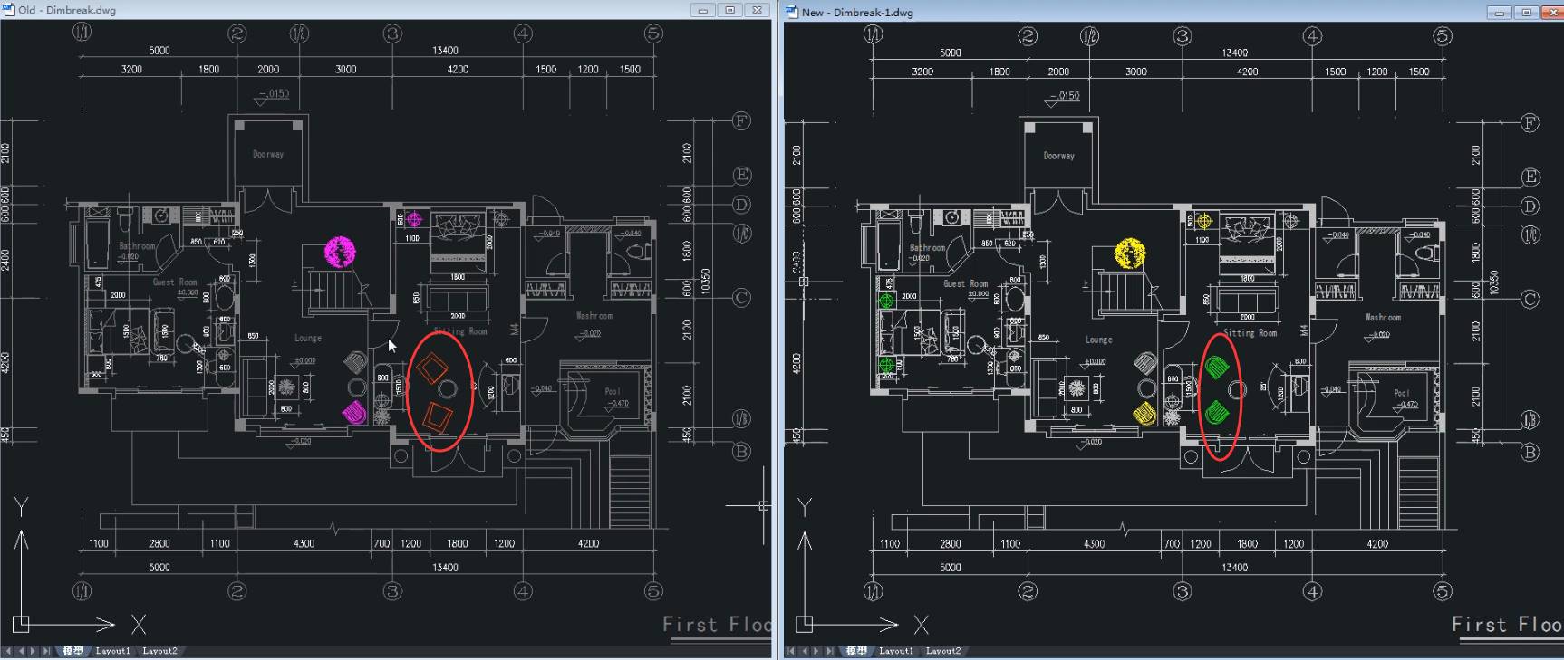 cad对比度怎么设置-cad2014图纸比较命令-第4张图片