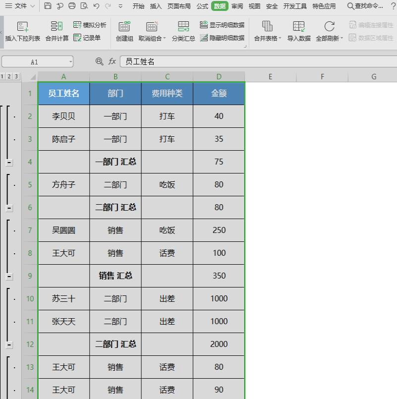 excel数据统计汇总模板（仓库文员表格制作教程）-第3张图片