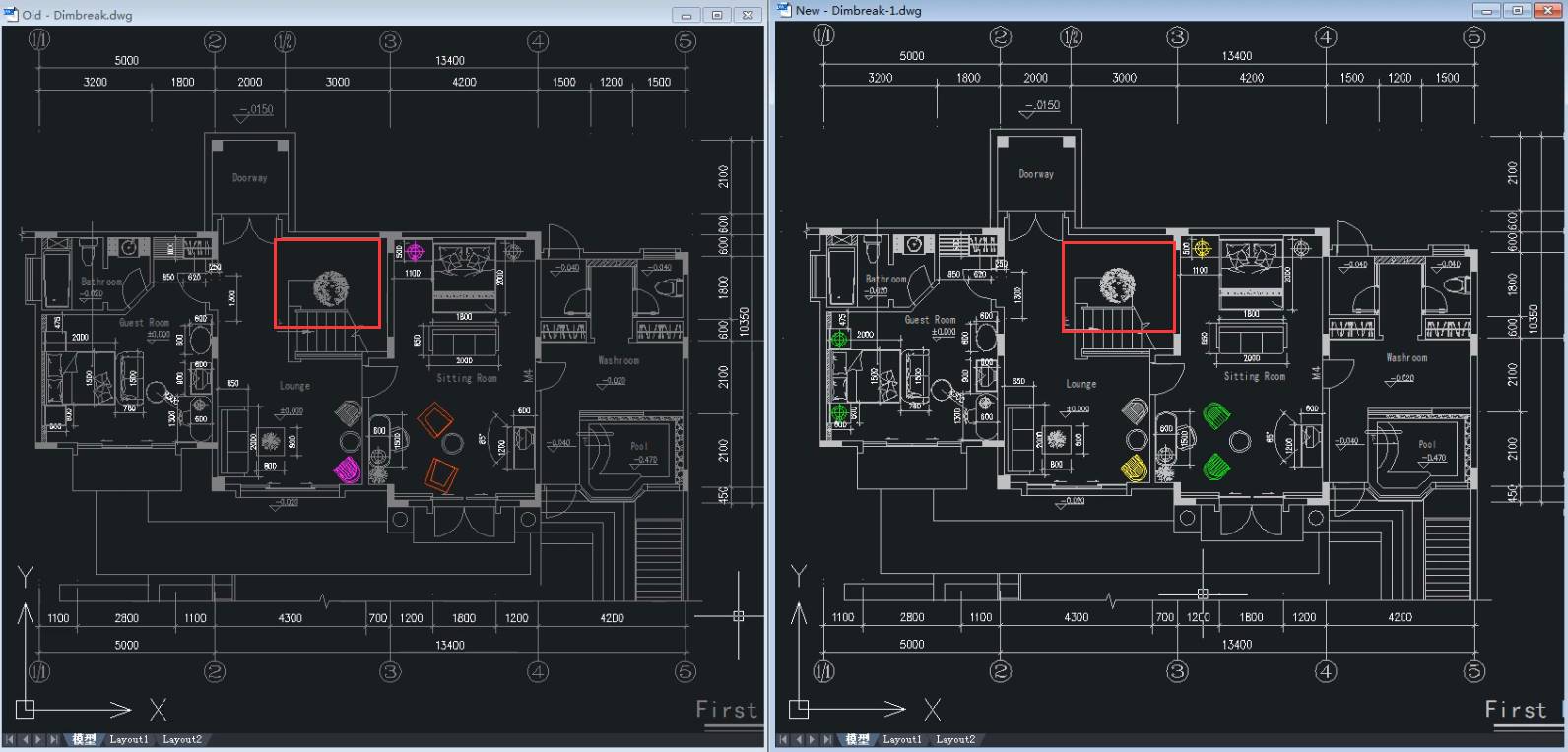 cad对比度怎么设置-cad2014图纸比较命令-第8张图片